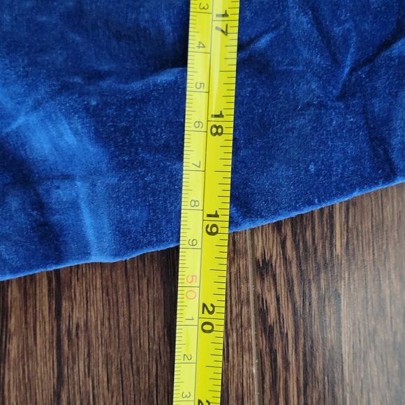 Vintage Boys Romper Suit Velvet One Piece Boy Zippered Sleeveless Blue Green 4T - Picture 7 of 10